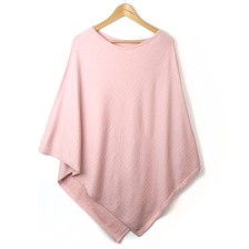 Pale Pink Recycled Blend Poncho by Peace of Mind